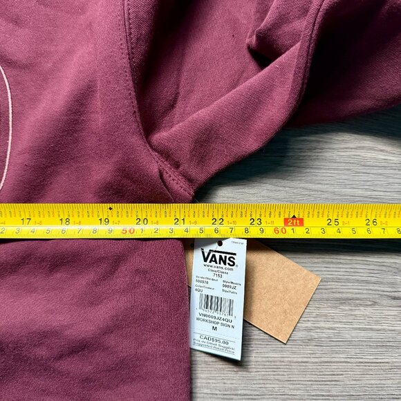 *NEW Vans Men's Off The Wall Workshop Sign Hoodie - Maroon - Picture 6 of 7